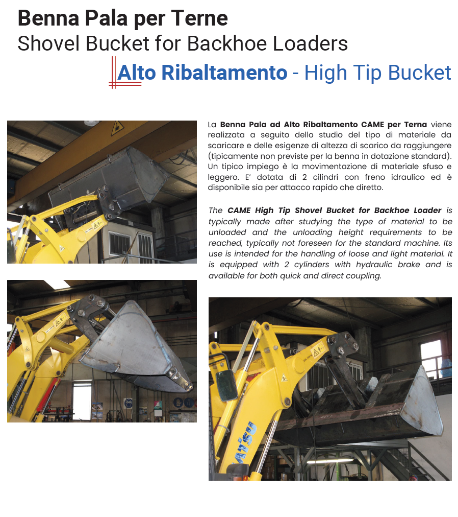  Benna Pala Alto Ribaltamento per Terne Scheda 1